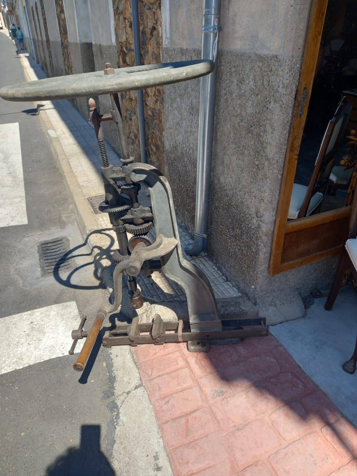 Taladro vertical de herrería o fragua año 1940 2