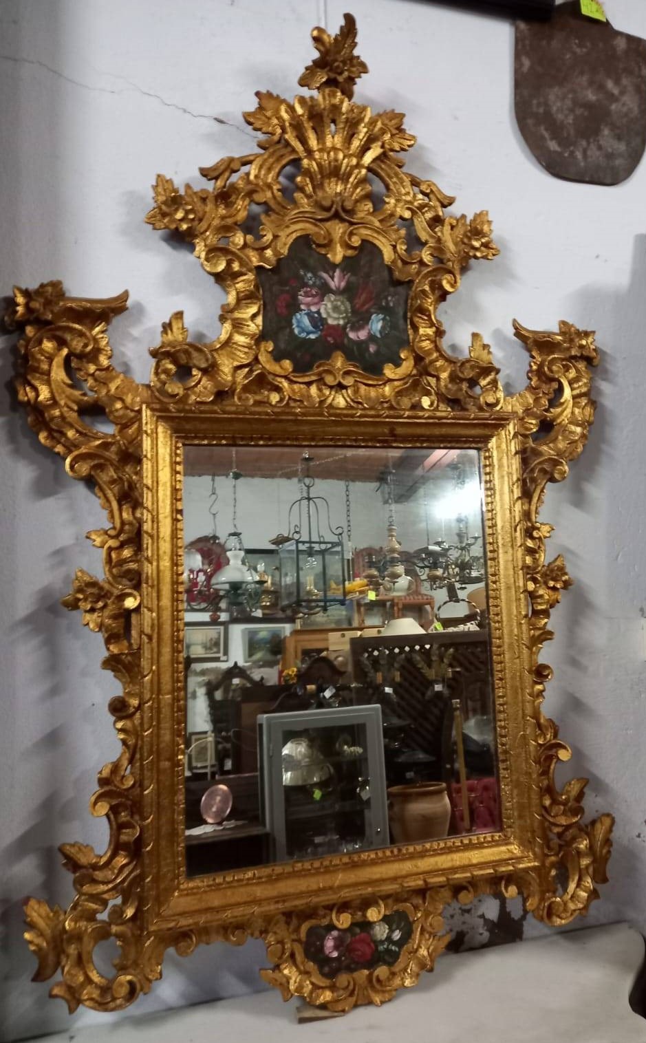 Espejo de madera de finales del siglo XIX