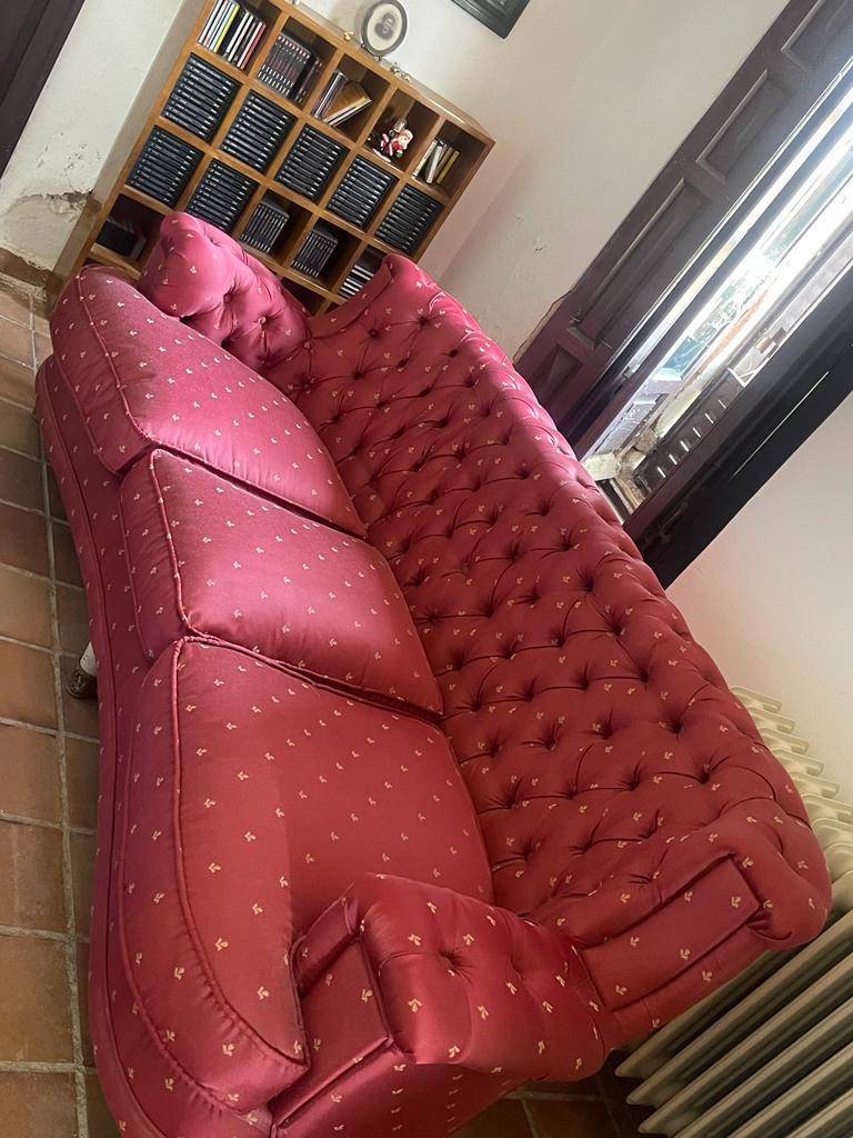 Sofá Chesterfield y 2 sillones 1