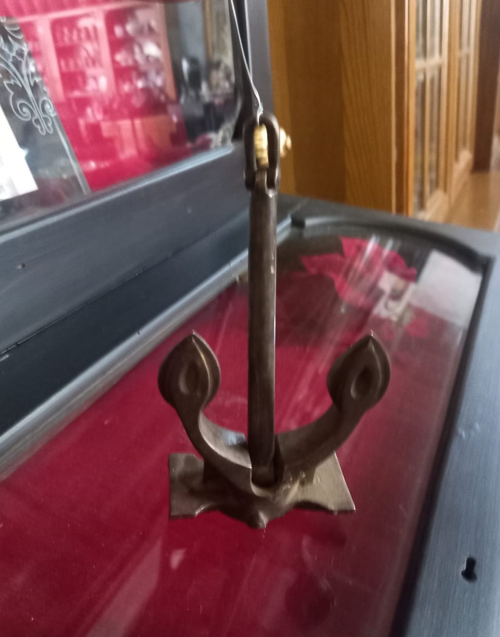Ancla de bronce macizo de sobremesa pisapapeles