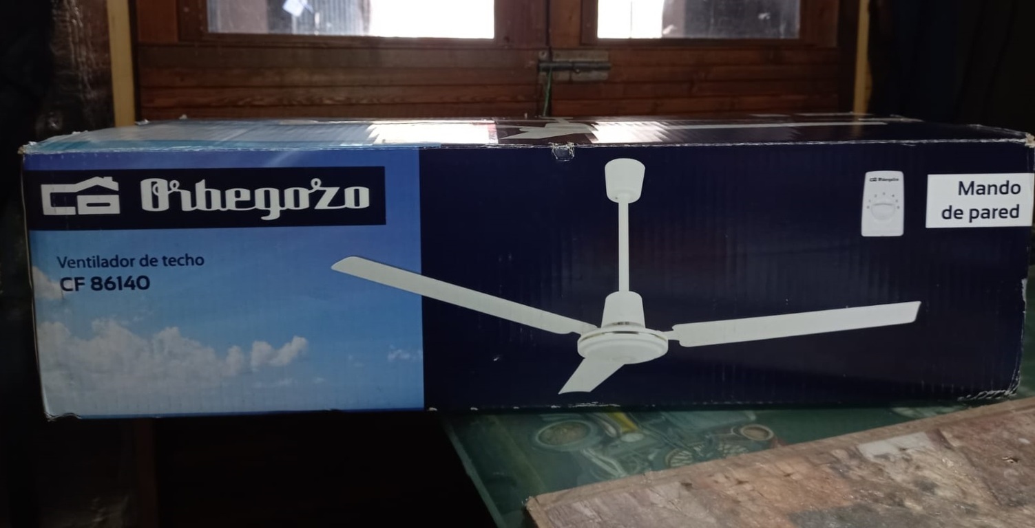 Ventilador de techo Orbegozo blanco nuevo con mando