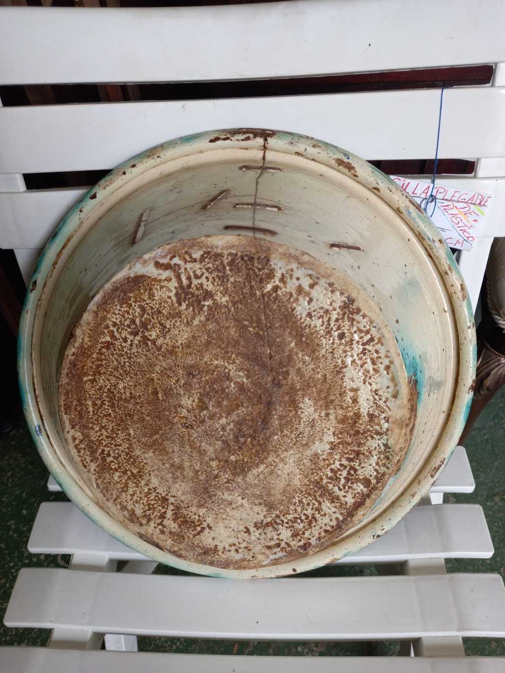 Lebrillo de Triana del siglo XIX lañado 3