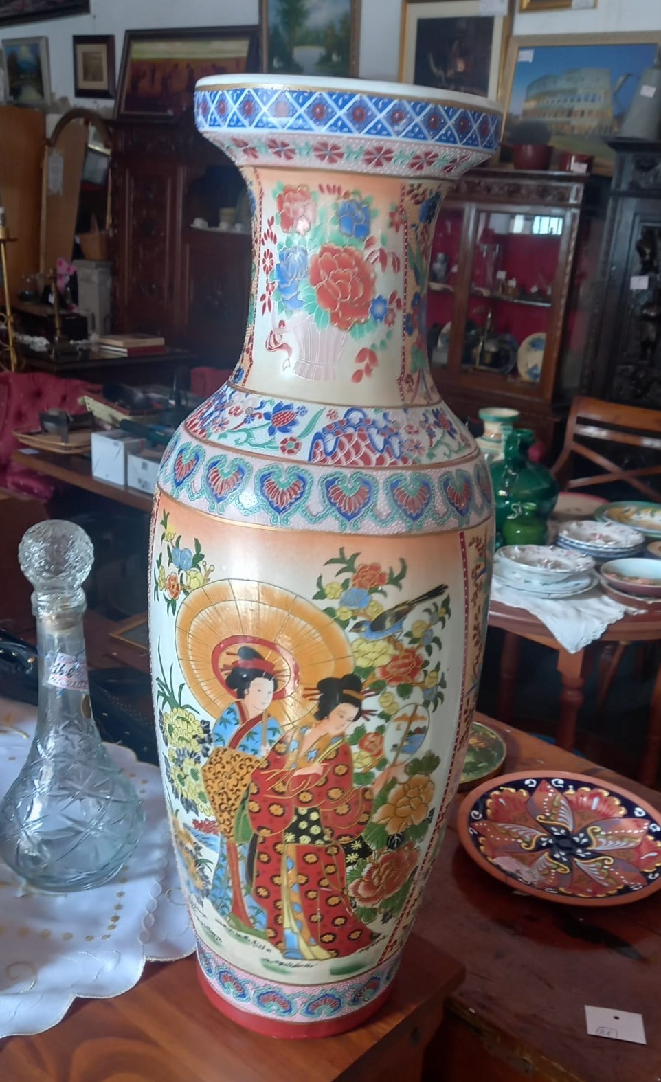 Jarrón de cerámica satsuma