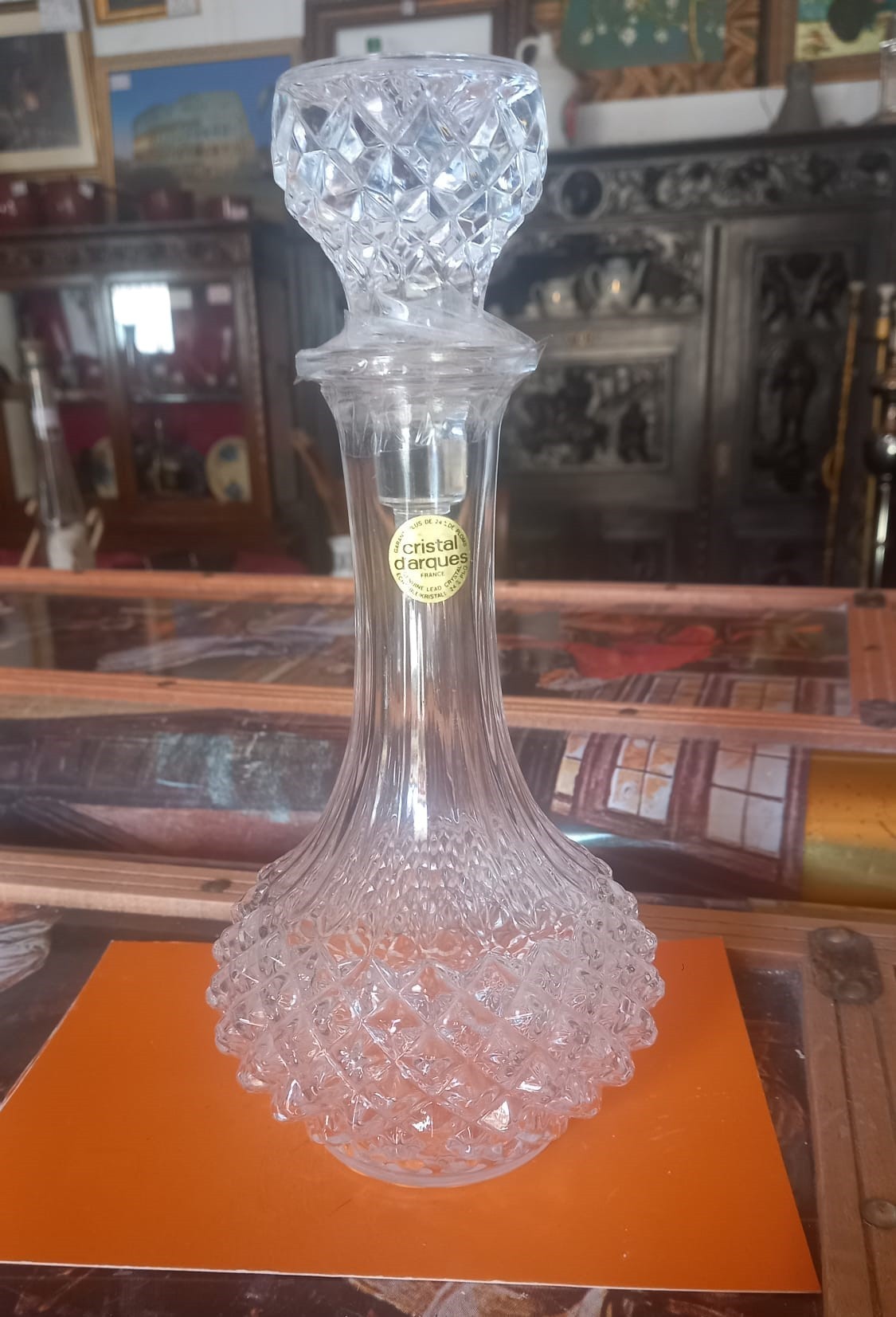 Licorera Cristal D'Arqués francesa tallada
